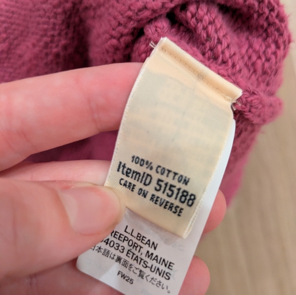 Ll Bean Pink Purple Rolled Neck Sweater Size 2xl - Picture 5 of 7
